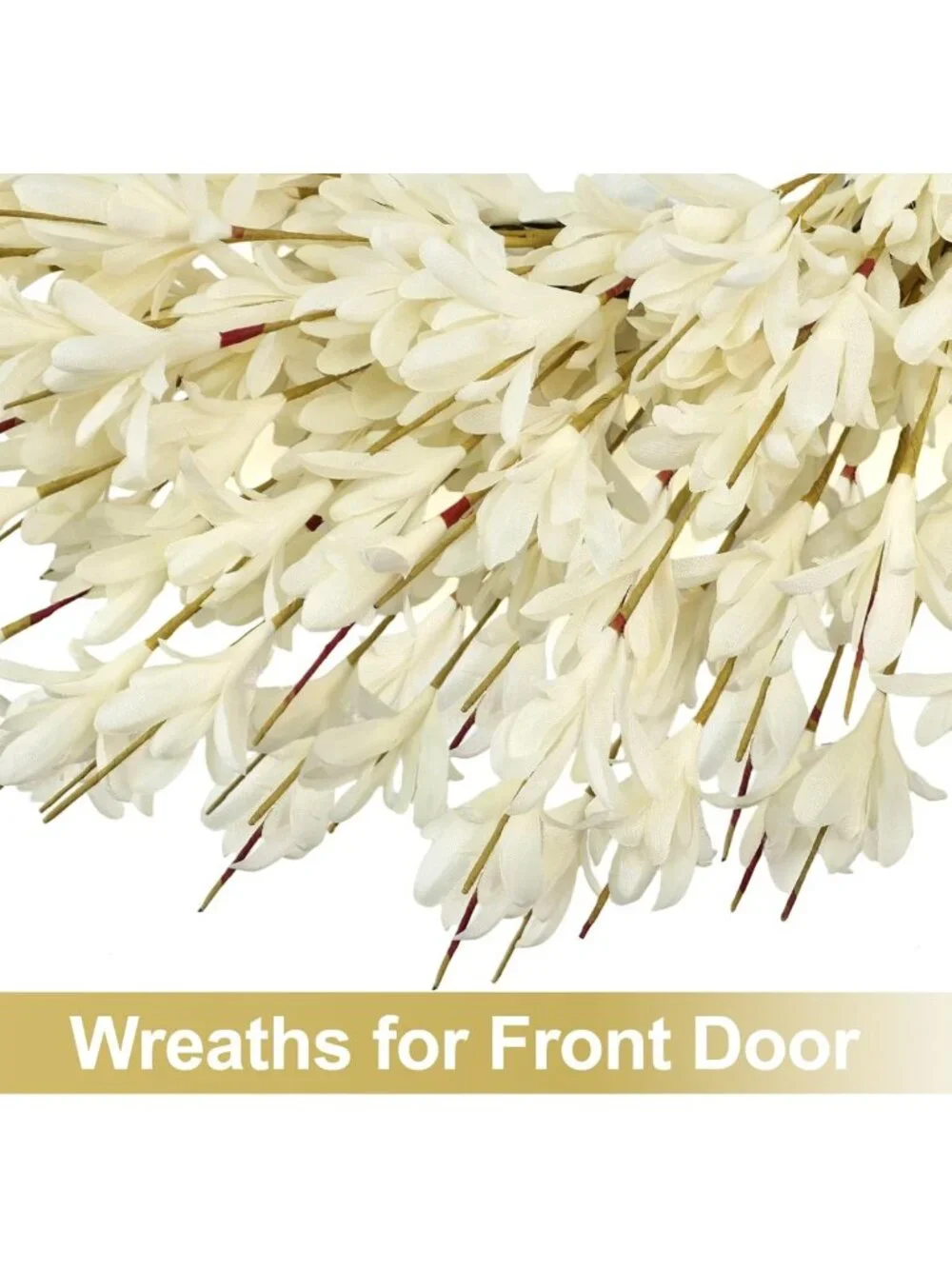 26-Inch Realistic Autumn Wreath for Front Door - Fall Decor, Outdoor Elegance
